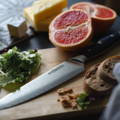 Seido japanese kitchen Chef knife cutting meat