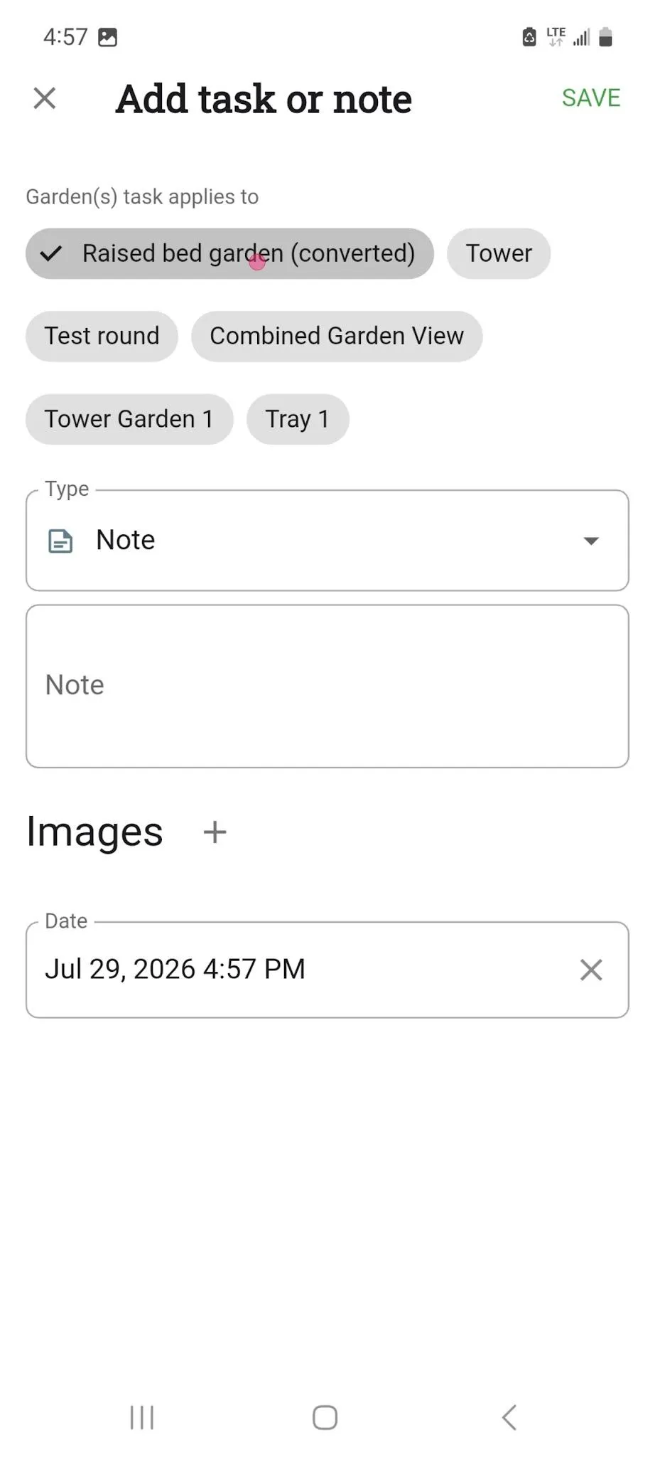 Select Applicable Garden(s)