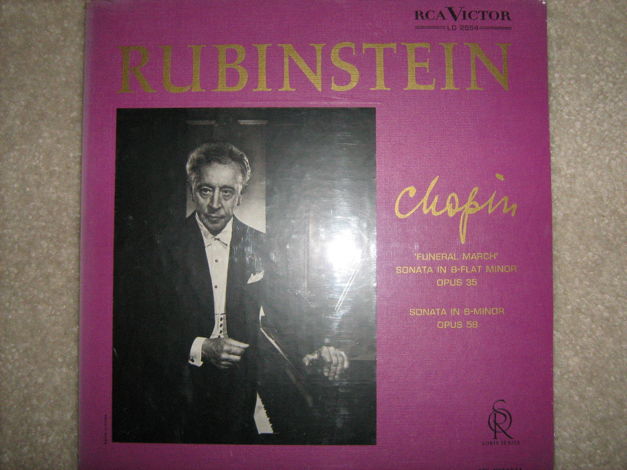 Artur Rubinstein - Chopin Piano Sonatas Rca Soria serie...