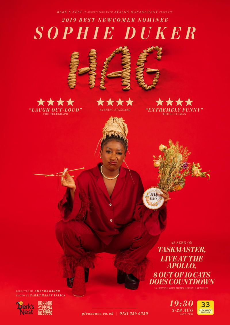 The poster for Sophie Duker: Hag