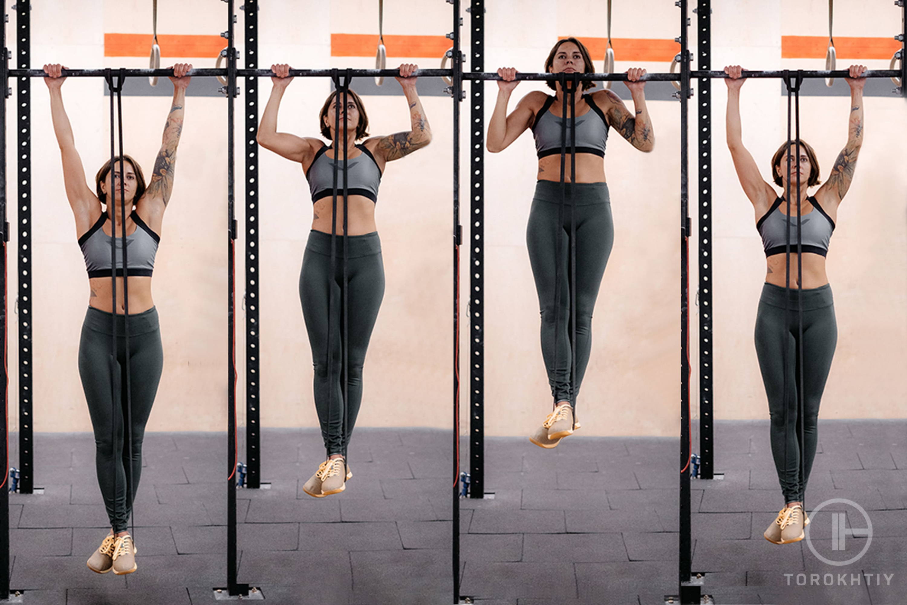 Assisted Pull-Ups With Resistance Bands