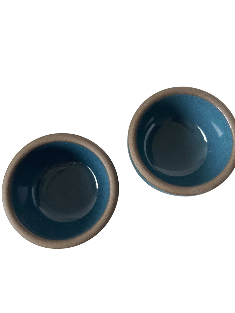 Set of 2: Small Ramekins in Tartine Teal - $68.00 | Heath Vintage & Resale