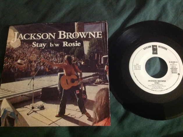 Jackson Browne - Stay Promo Mono/Stereo 45 With Picture...