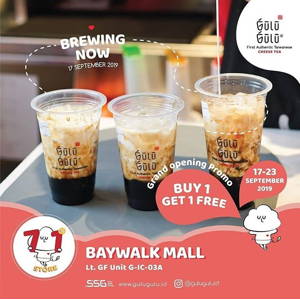 GULU GULU: Promo Opening Baywalk Mall BUY 1 GET 1 FREE! sampai 09/23/2019