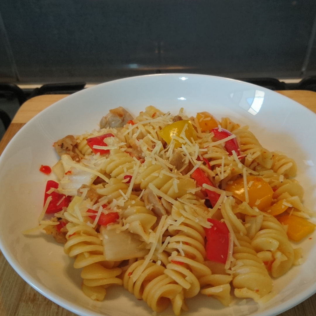 Date: 18 Jan 2020 (Sat)
63rd Main: Sweet Chilli Chicken Pasta (Pollo Picante) [187] [138.6%] [Score: 9.8]
Cuisine: American
Dish Type: Main
Vapiano is a German restaurant franchise company that offers Italian fast food. Pasta is an Italian dish. The alternative name Pollo Picante (lit. Spicy Chicken) is Spanish. The dish is certainly not Spicy Chicken but a pasta dish. The correct Spanish translation would be Pasta de Pollo con Chile Dulce. Interestingly, how does the alternative name could be Pollo Picante? One more thing, spicy is always spelt as picante in Spanish. Where does picanté with an accent on the e came from?

One more thing. Cuisine is certainly not American. Pasta is Italian. The alternative name is Spanish. Restaurant is German. The sweet chilli is Asian. So, cuisine is Italian-Spanish-Asian? Please enlighten me, if I’m worth to be enlightened.  

BTW, the Guardian gave this dish a 9.8 and 9.8 it is :)

Thank you for this inspiring international dish, Nyonya Cooking :)