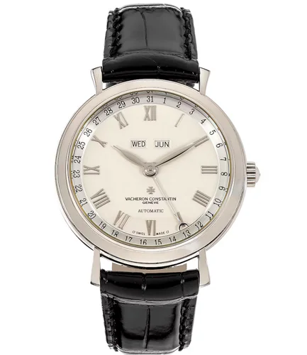 Vacheron Constantin Triple Calendar White Gold Silver Dial