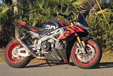2023 APRILIA TUONO V4 1100 FACTORY ABS motorcycle for rent near Palm Coast , FL