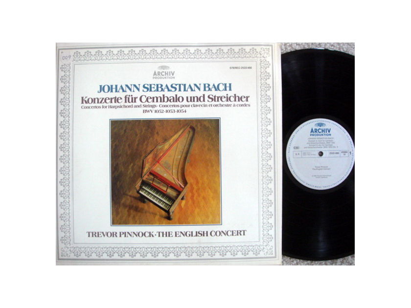 Archiv / PINNOCK, - Bach Concertos for Harpsichord & Strings,  NM!