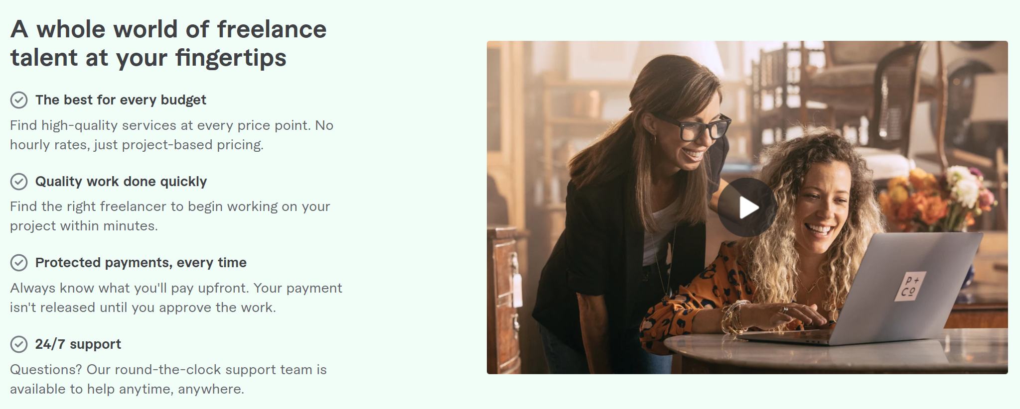 Fiverr product / service