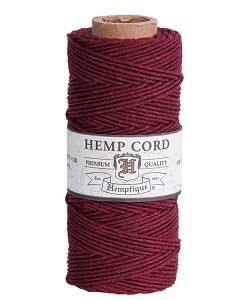 #20 (1mm) Hemp Cord Spool - Burgundy