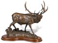 Elk Sculpture Sounds of Autumn by Terrell O'Brien