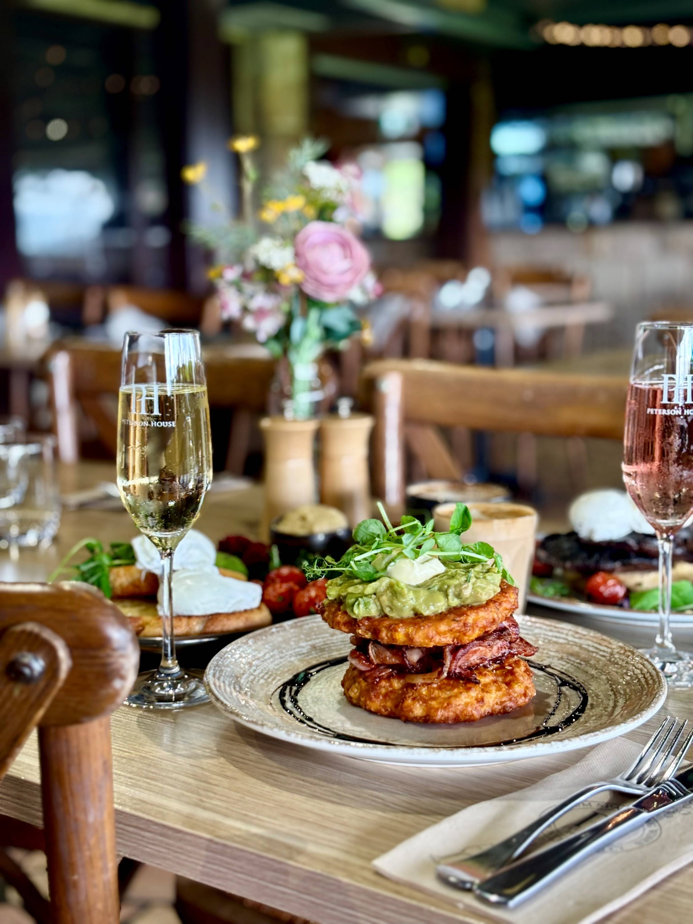 Champagne breakfast at Cuvee Restaurant in Hunter Valley Winery