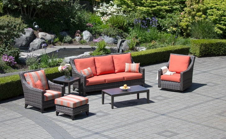 Ratana St. Martin All Weather Wicker Outdoor Patio Sectional Seating