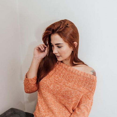 Pumpkin Colored Blouse