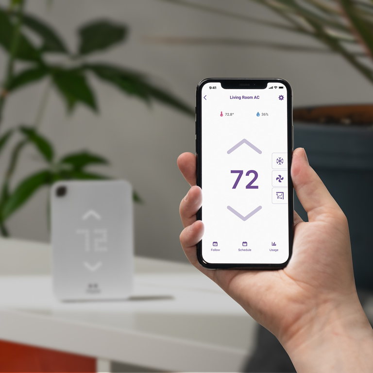 Mysa Smart Thermostat for Air Conditioners and app