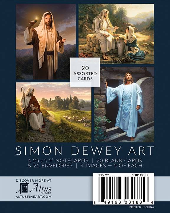 20 pack of Christian notecards, art by Simon Dewey.