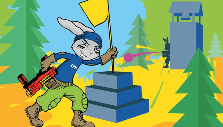 city paintball nerf hase