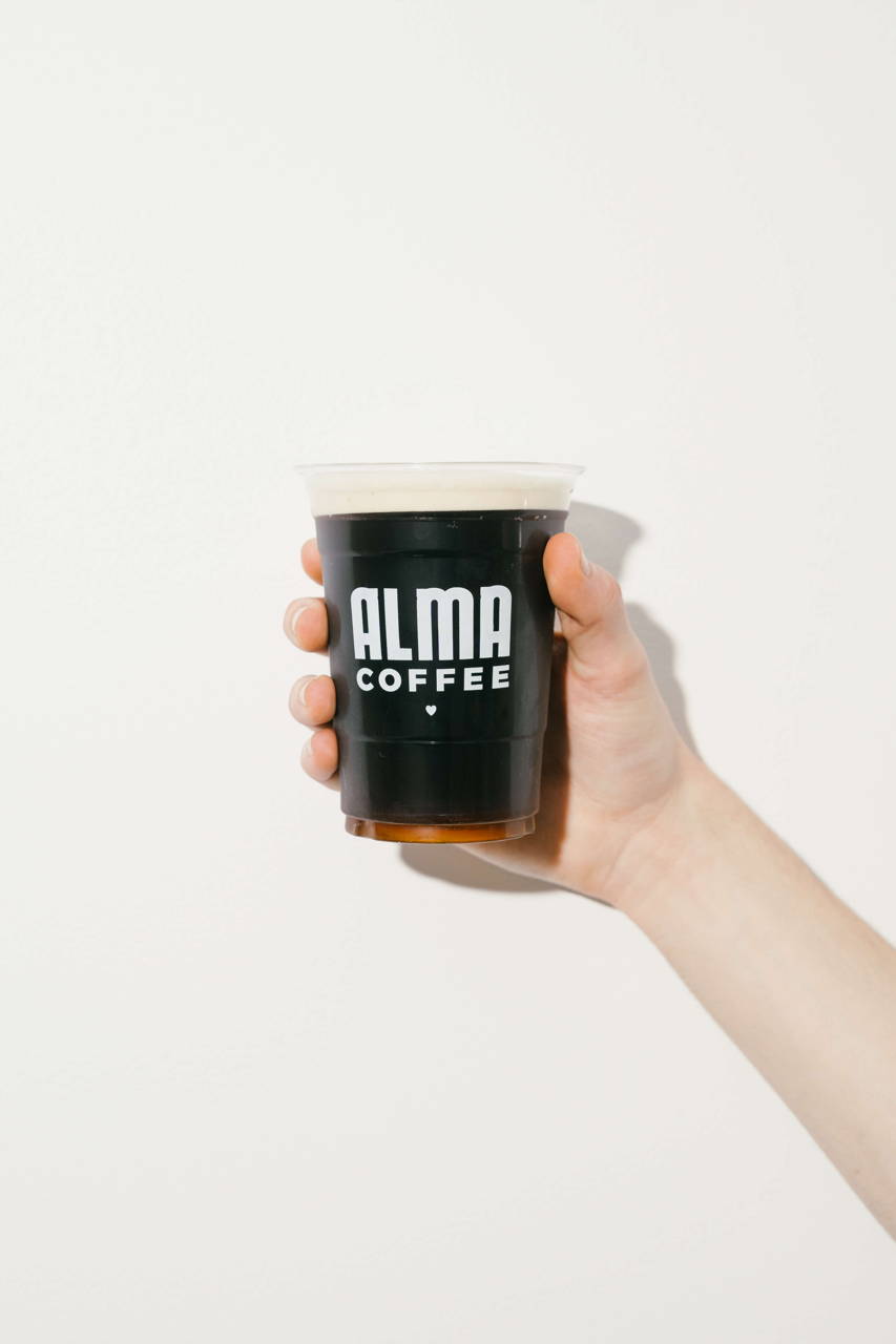 Cold brew in human hand