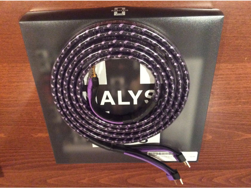 Analysis Plus Inc. Solo Crystal Oval 8 Bi-Wire 10'ft/3M Banana-Amp Spade-Spkr 100% GENUINE & MINT IN BOX!