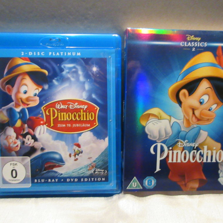 Bluray Film Walt Disney Pinocchio mit UK Schuber 