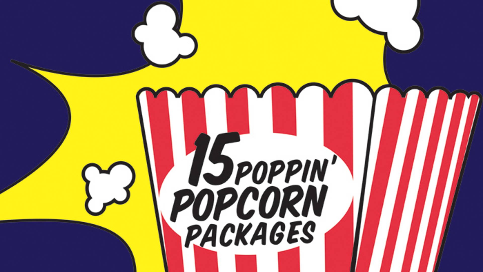 Featured image for 15 Poppin' Popcorn Packages  