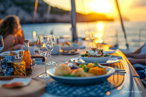 Sail and Dine With Sunset VIP Catamaran