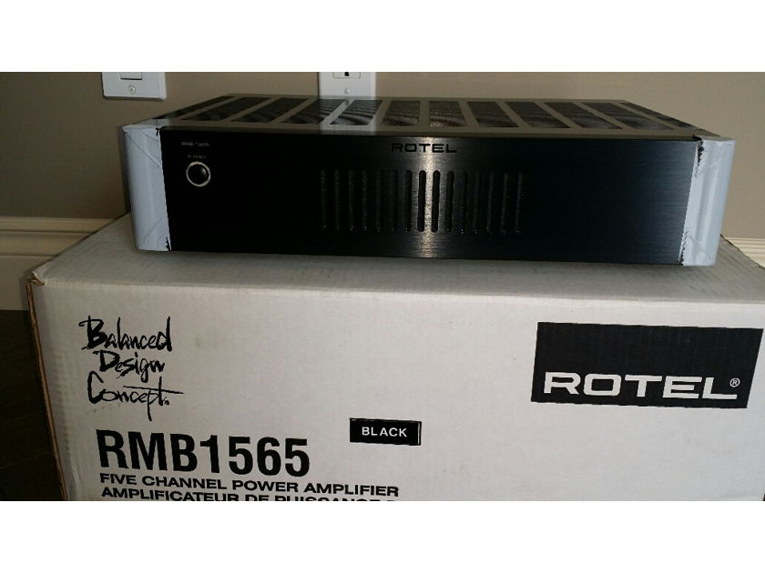 ROTEL  RMB-1565 100 x 5 CLASS D AMP  NEW NEVER USED BLACK IN COLOR