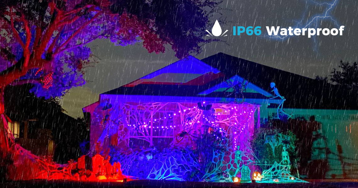 100W Multi Colorful RGB Flood LIghts IP66 Waterproof