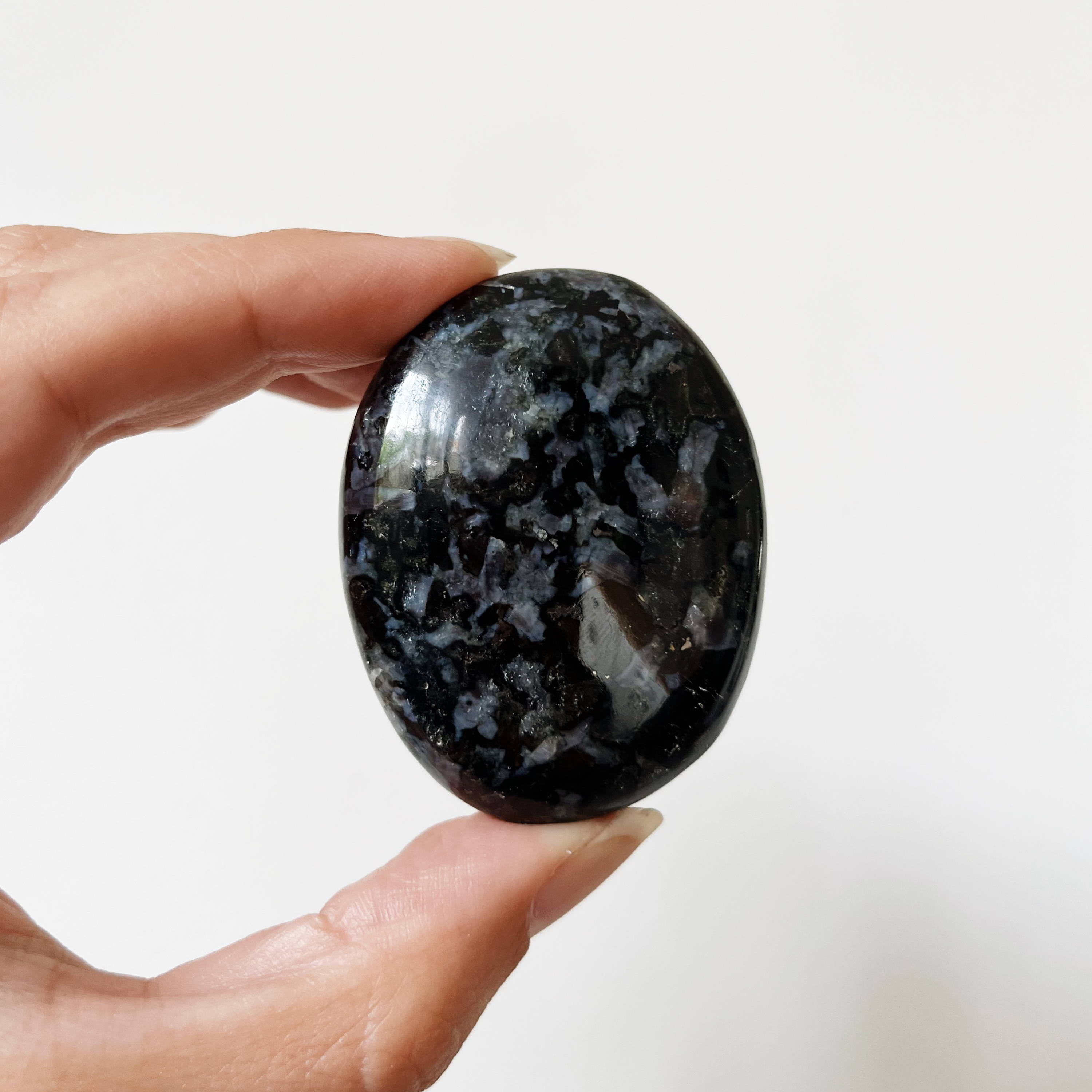 Indigo Gabbro Palm Stone