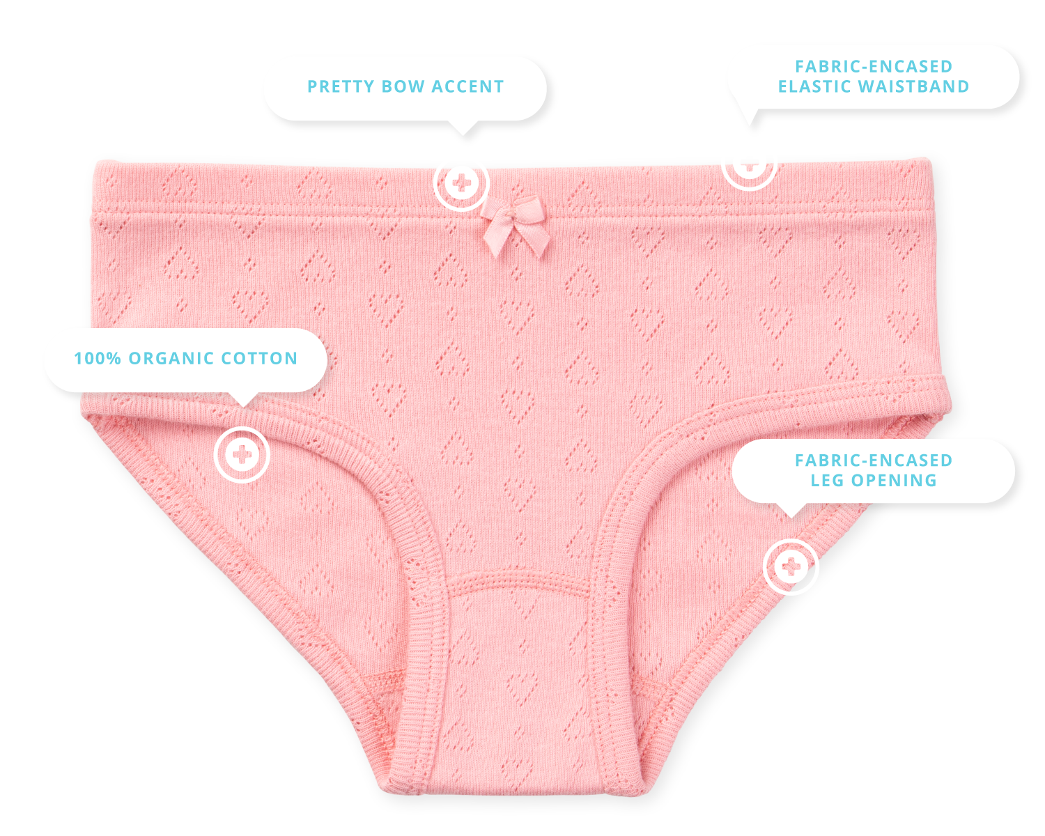 Erica Girls Organic Cotton Briefs