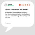 Testimonial from customer Patricia