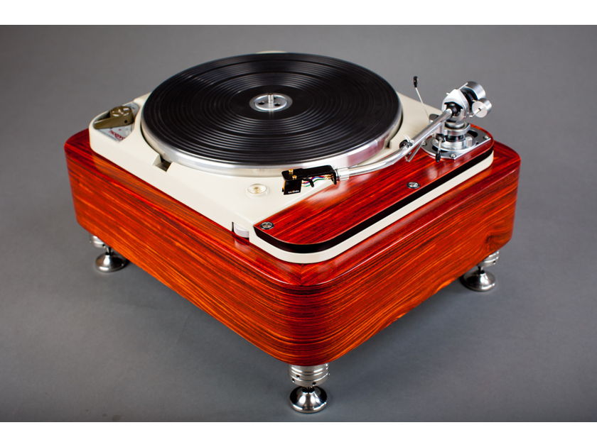 WOODSONG AUDIO THORENS TD 124  COCOBOLO/ PANZERHOLZ CLD PLINTH WITH PANZERHOLZ/ BASSWOOD ARMBOARD