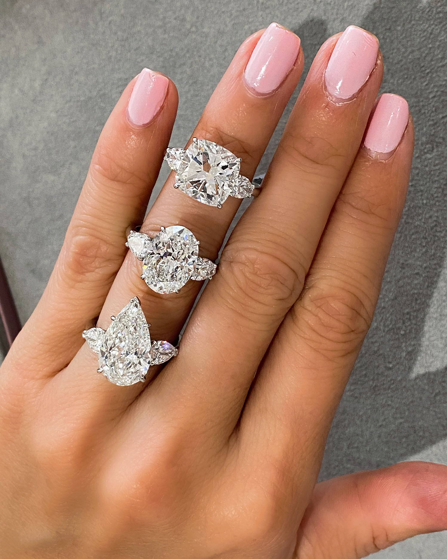 Miss Diamond Ring 5 Carat 6 Carat Cushion Diamond Engagement Ring