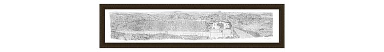 1m Framed Jerusalem Panorama print