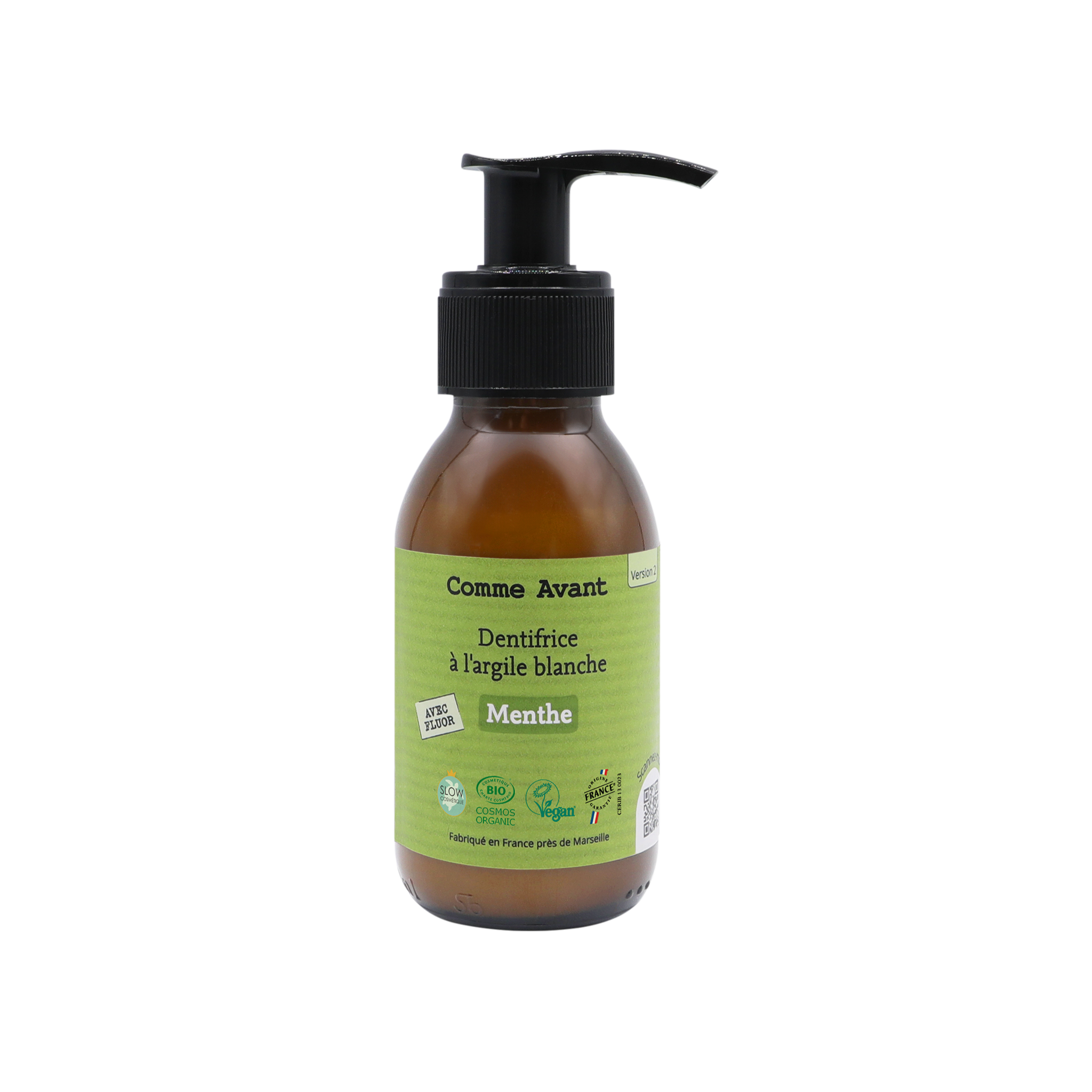 Dentifrice à l'argile blanche menthe