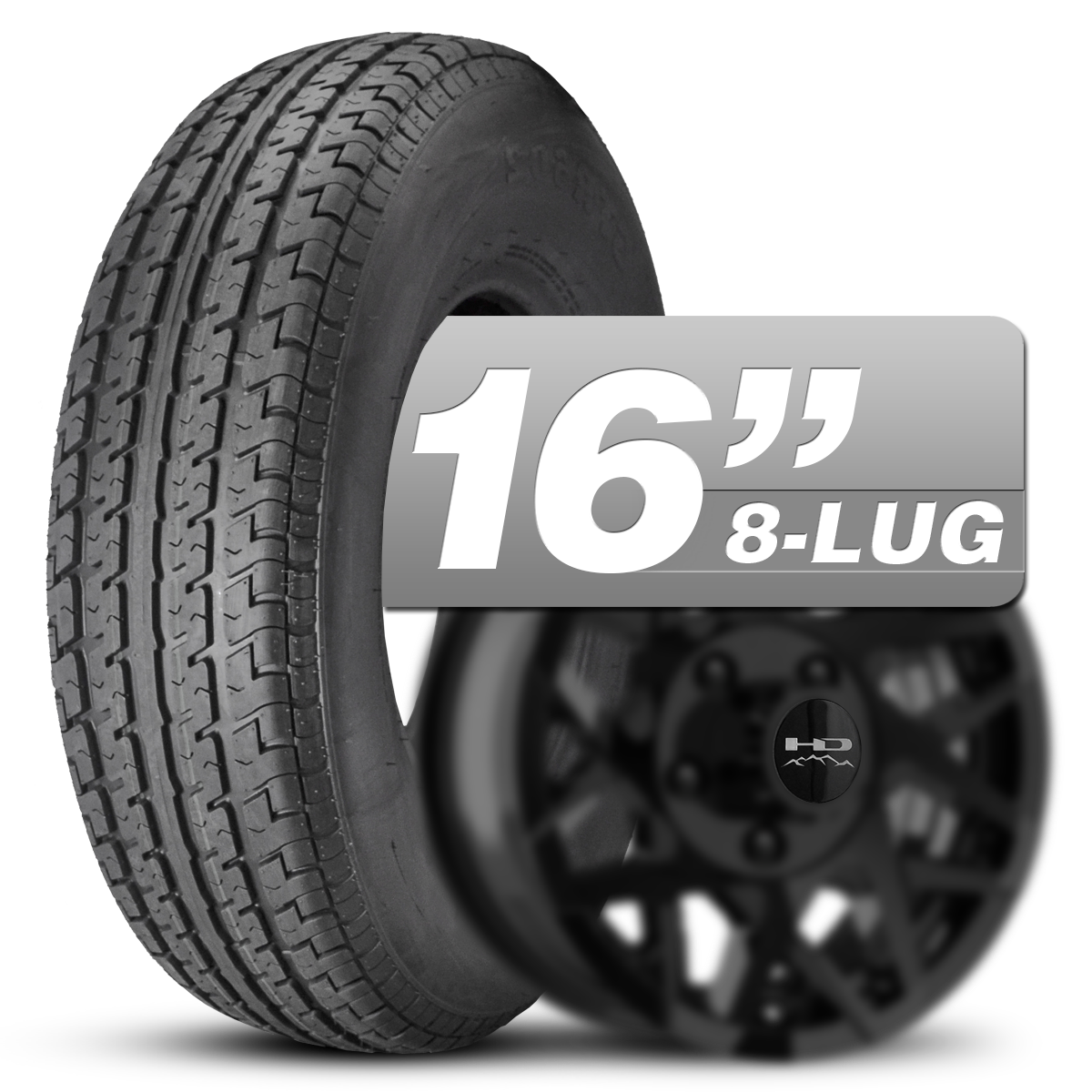 Shop 16 Inch Trailer Wheel & Tire Package Assemblies in Bolt Pattern 8 on 6-1/2 inch