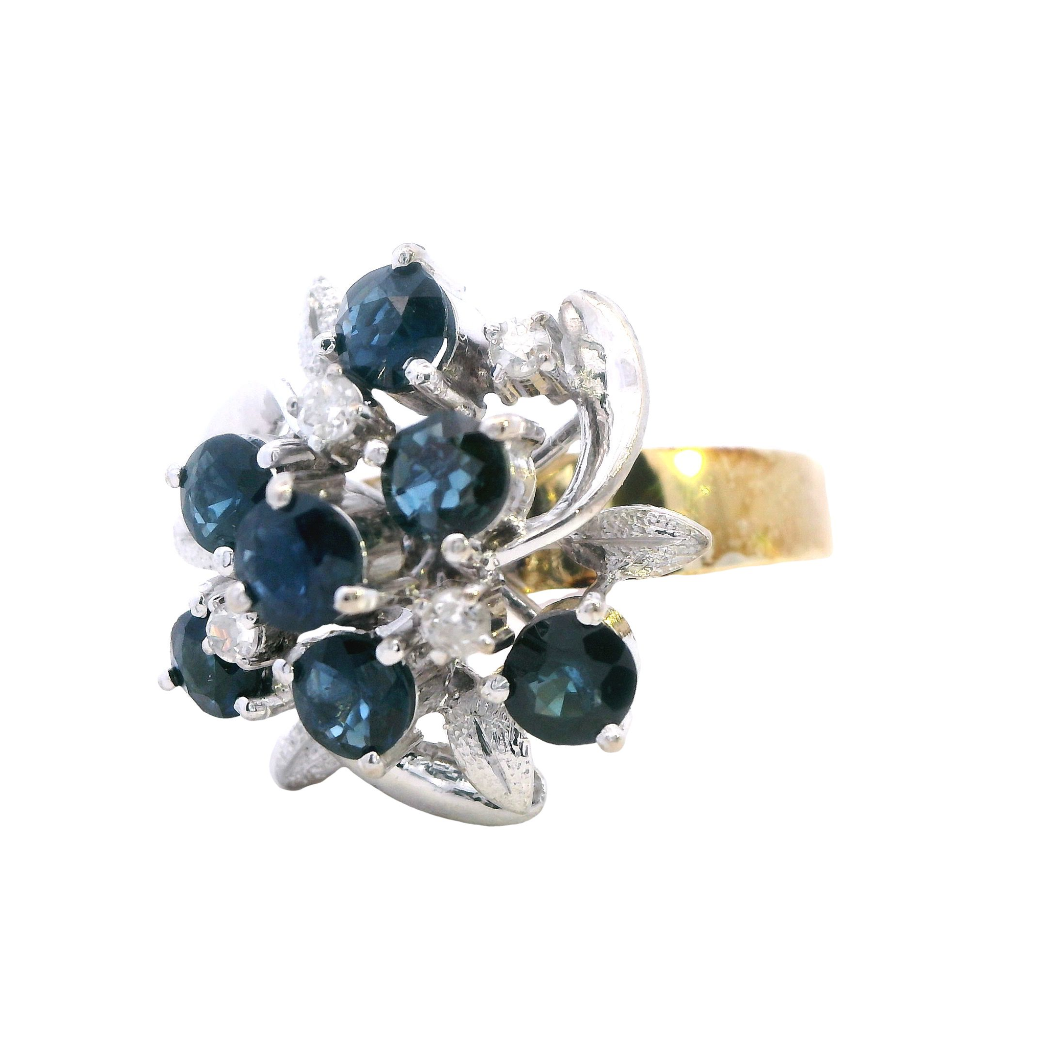 Celestial Sapphire and Diamond Harmony Ring - Image 2