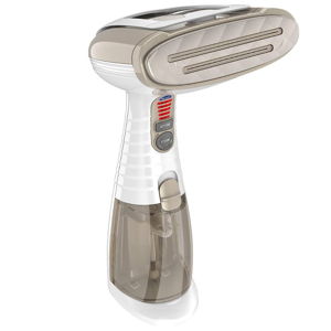 Conair Handheld Garment Steamer for Clothes, Turbo ExtremeSteam 1875W, Portable Handheld Design, Strong Penetrating Steam, White / Champagne