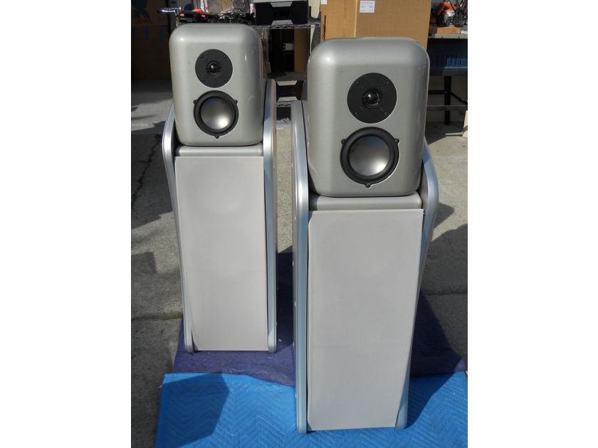 Revel Ultima Studio and Voice LCR speakers and center stand