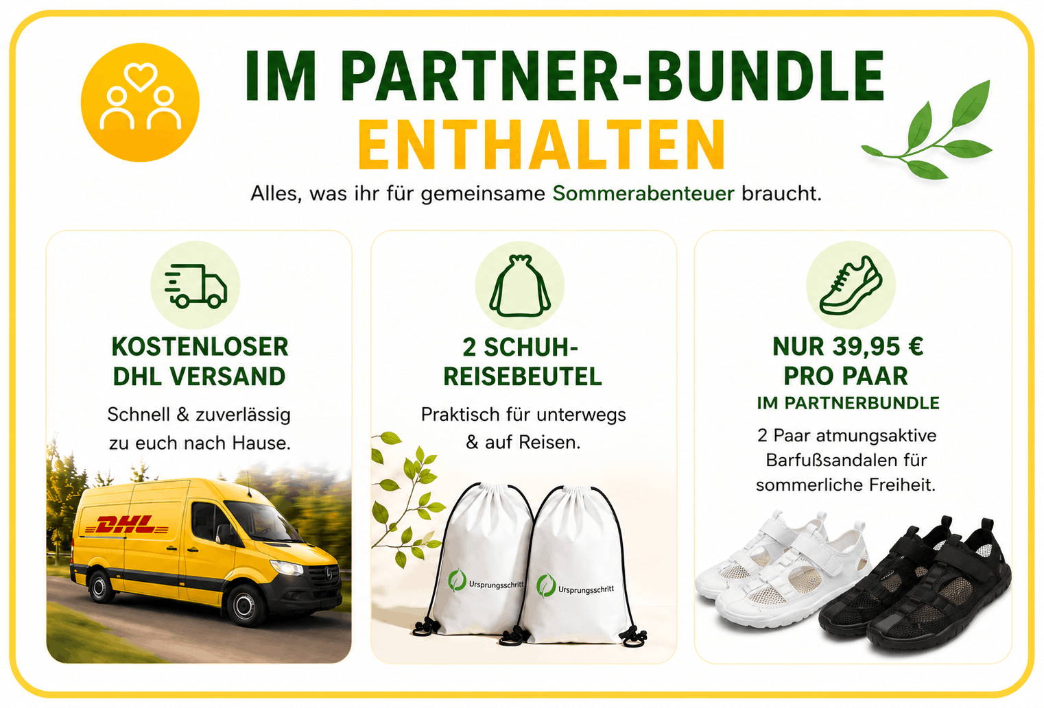 3 Gratis Geschenke: 1 Paar Schuhe, Kostenloser Versand, 2 Schuhbeutel