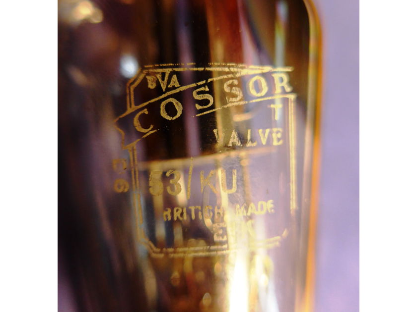 Vintage Mullard (Cossor) 53KU GZ37 CV378,  Fat Bottle, High Wycombe, Black Base