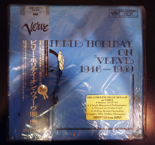 BILLIE HOLIDAY - VERVE 1946-1959 10 LP SET JAPANESE PRE...