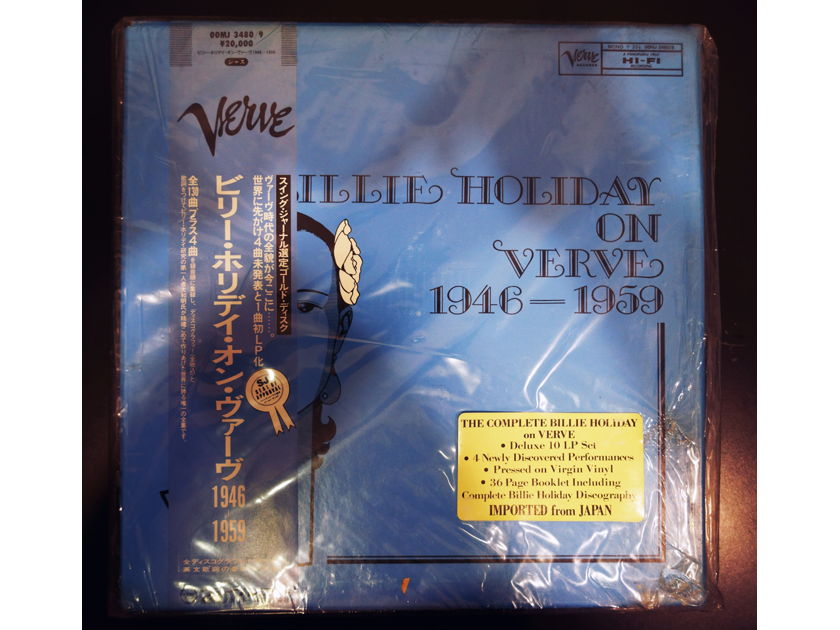 BILLIE HOLIDAY - VERVE 1946-1959 10 LP SET JAPANESE PRESSING