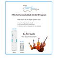 FFG school bulk order, school program, orchestra program guides for beginners