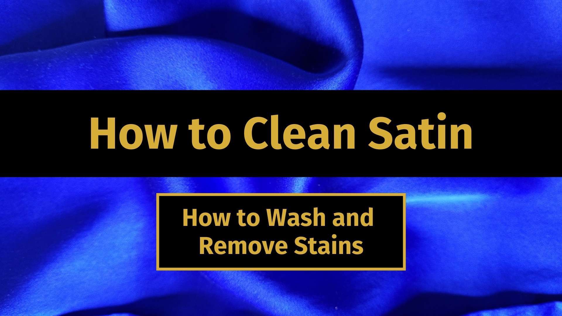 how to clean satin banner image