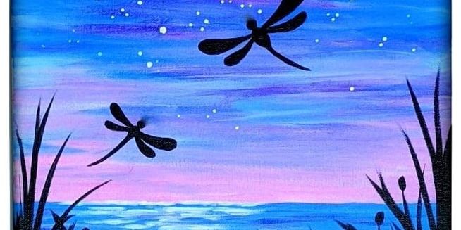 "Dragonfly Daydream"  Painting Class! promotional image