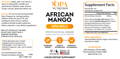 OPA NUTRITION AFRICAN MANGO DIET DROPS LABELS & DIRECTIONS