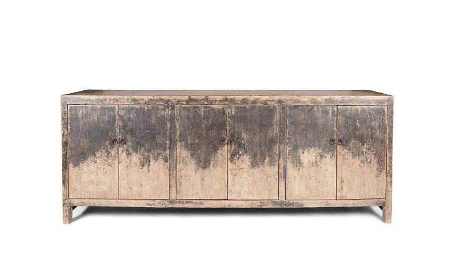Antique Oriental Long Sideboards. This Mongolian Long Sideboard is painted and dates from the 19th century | Indigo Antiques