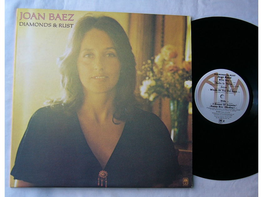 JOAN BAEZ LP--DIAMONDS & RUST-- - rare orig 1975 album on A&M Records SP 4527