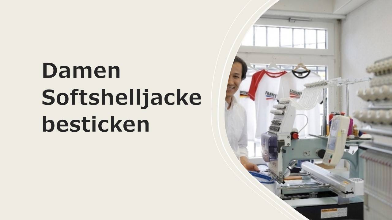 Softshelljacke für Damen besticken
